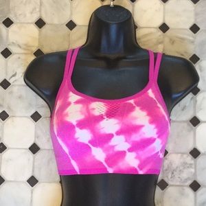 Pink Tye Dye Sports Bra